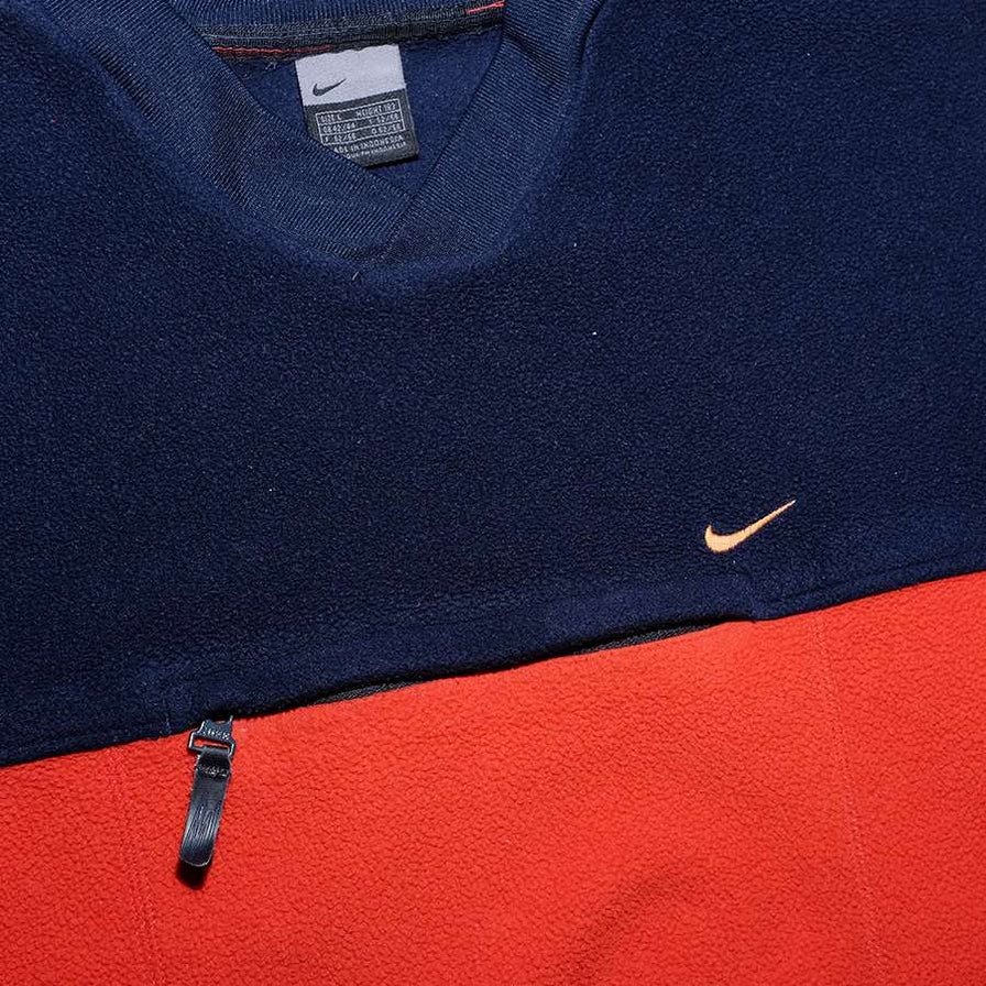 Vintage Nike V-Neck Fleece Large