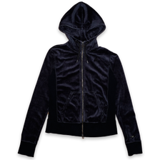 Womens Vintage Nike Velour Zip Hoodie Small - Double Double Vintage