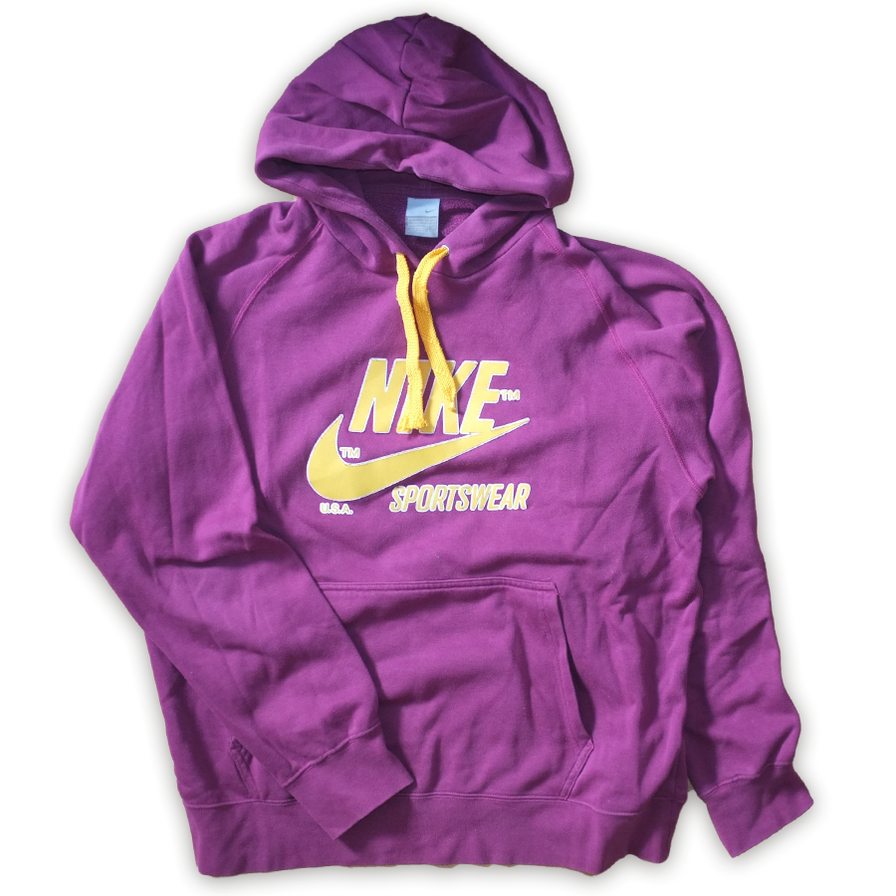 Vintage Nike Sportswear Hoody Large Double Double Vintage