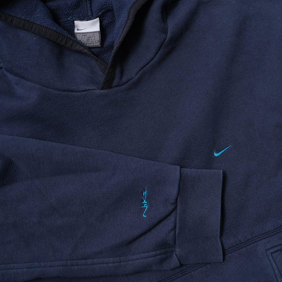 Vintage Nike Mini Swoosh Hoody Large