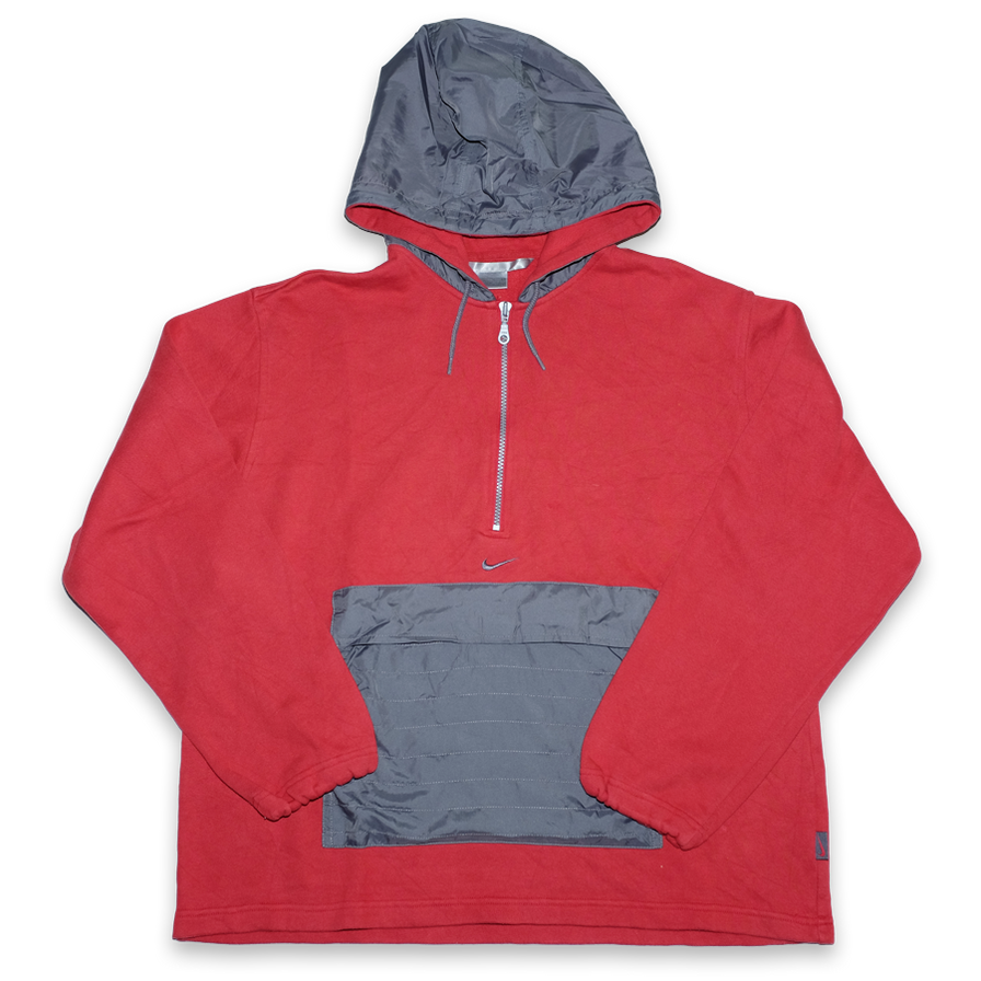 Nike Half Zip Hoody Medium / Large - Double Double Vintage