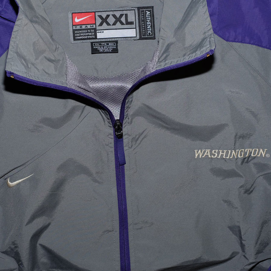 Vintage Nike Washington Huskies Track Jacket XLarge / XXL - Double Double Vintage
