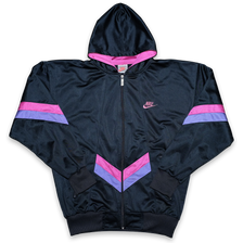Vintage Nike Hooded Track Jacket Medium