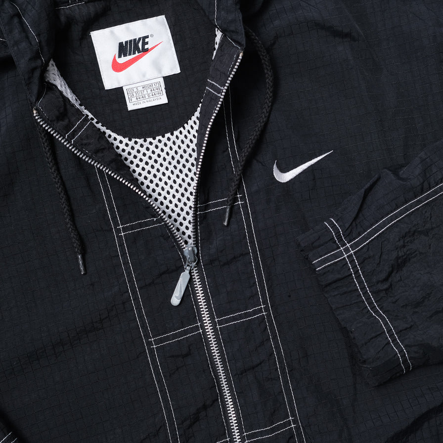 Vintage Nike Hooded Track Jacket Small