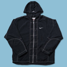 Vintage Nike Hooded Track Jacket Small
