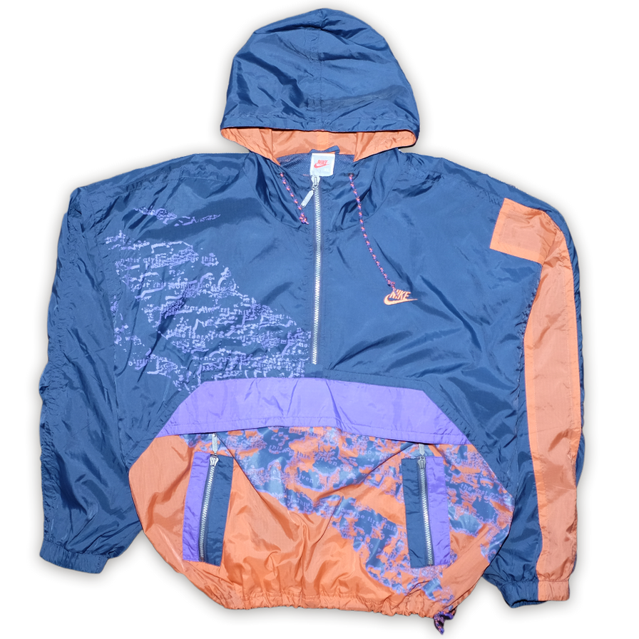 Rare Nike Half Zip Windbreaker XLarge - Double Double Vintage