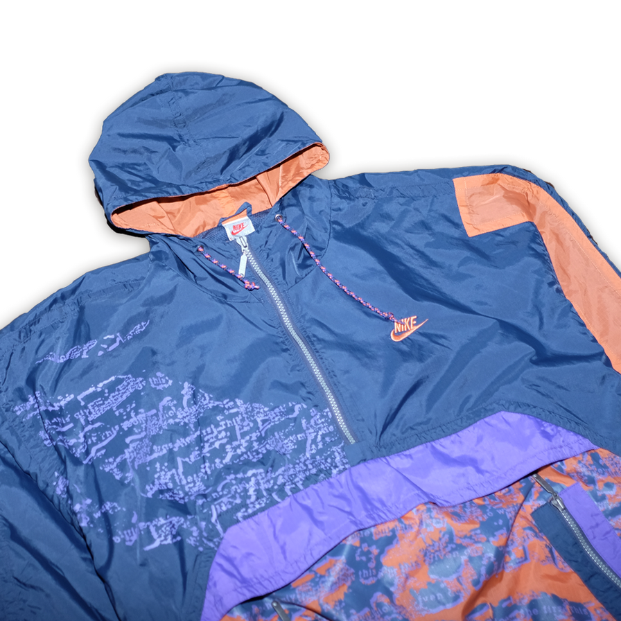 Rare Nike Half Zip Windbreaker XLarge - Double Double Vintage