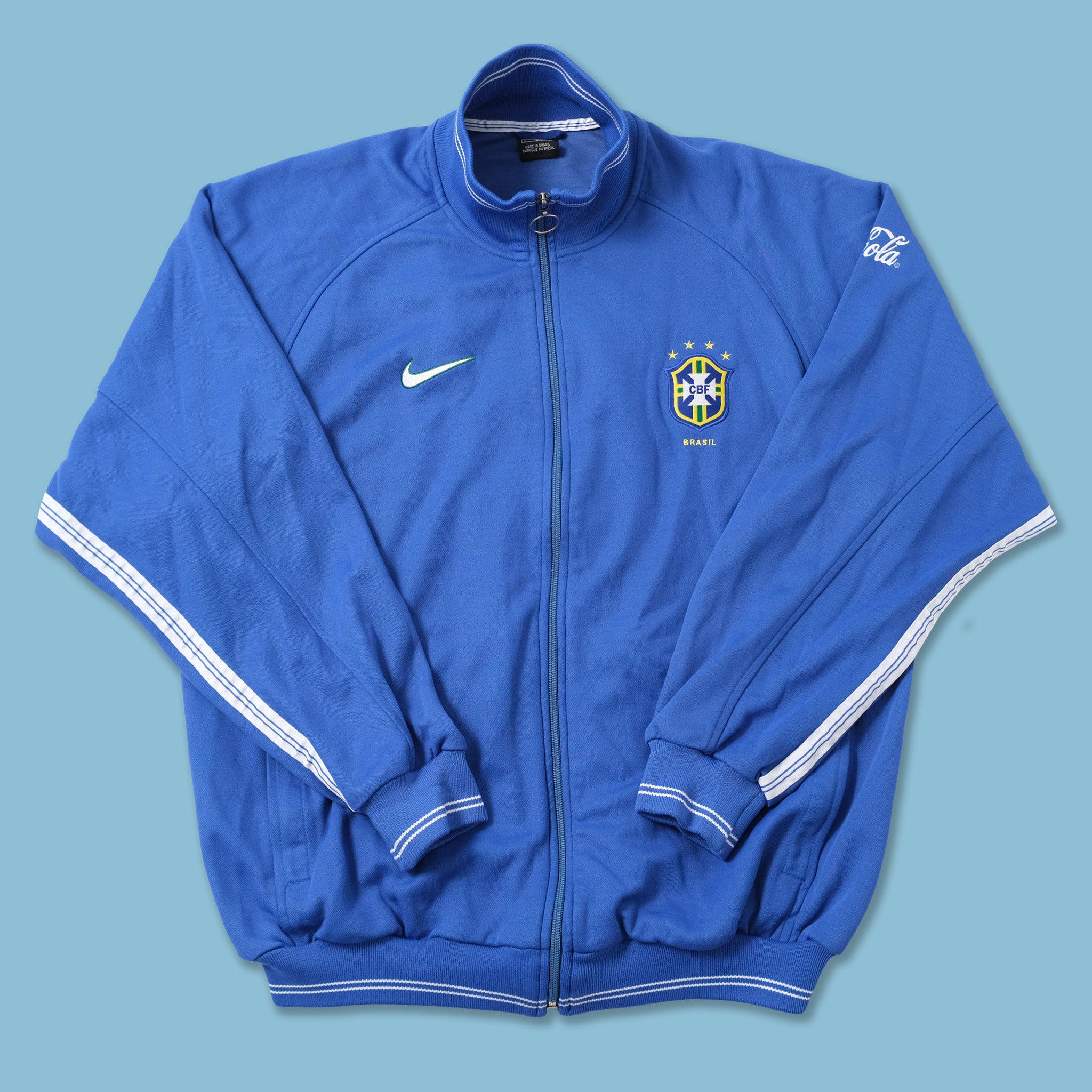 Nike Vintage Nike Brazil Football Soccer Jacket Track Top Rare