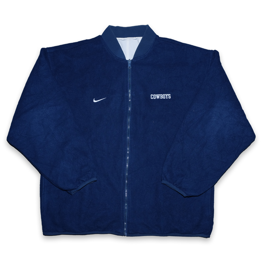 Vintage Nike Dallas Cowboys Fleece Jacket XLarge - Double Double Vintage