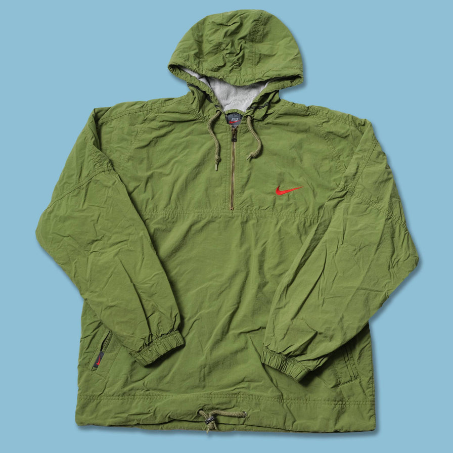 Vintage Nike Hooded Q-Zip Windbreaker Medium