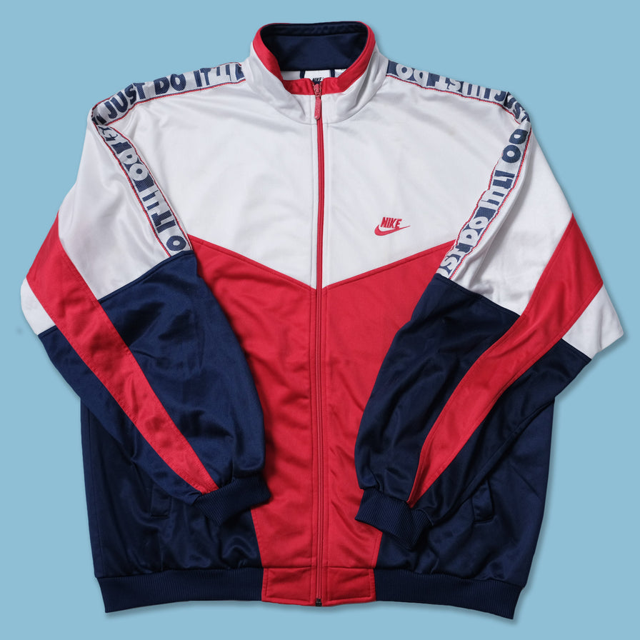 Vintage Nike Tape Track Jacket XLarge Double Double Vintage
