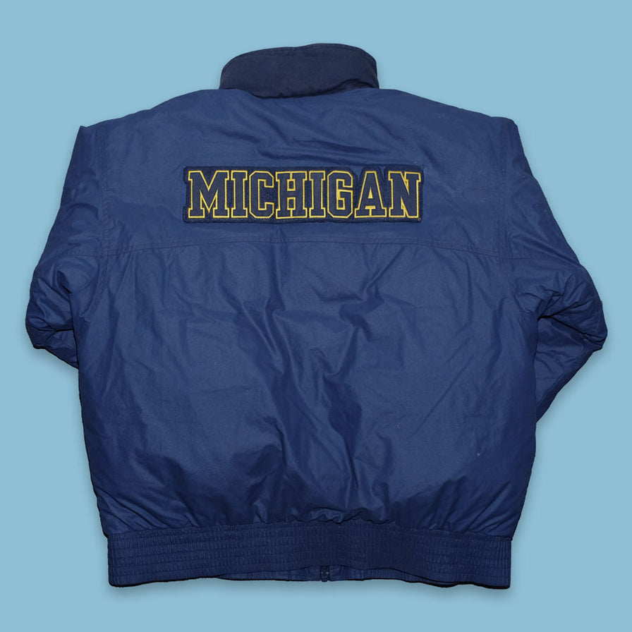 Vintage Nike Michigan Padded Jacket Large - Double Double Vintage