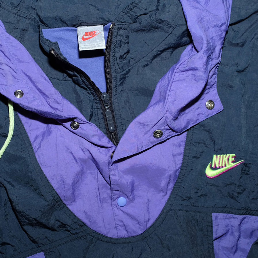 Vintage Nike Hooded Windbreaker Large - Double Double Vintage