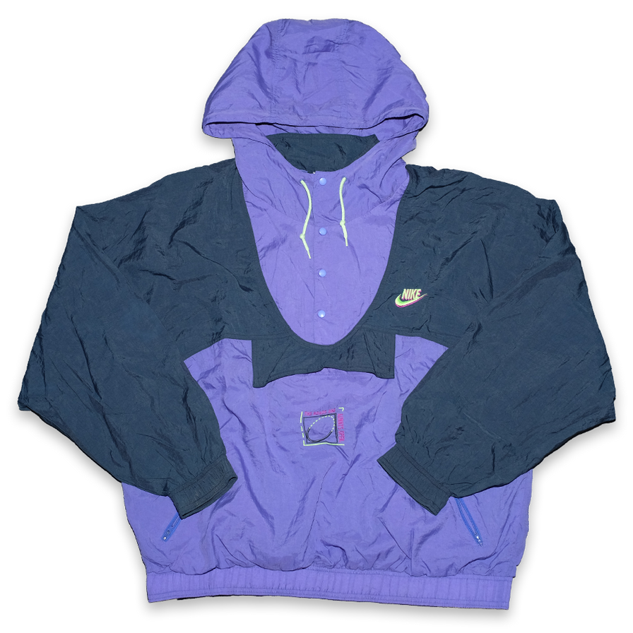 Vintage Nike Hooded Windbreaker Large - Double Double Vintage