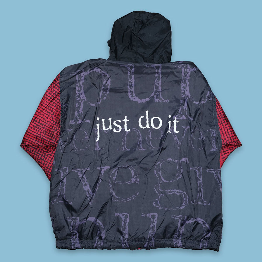 Vintage Nike Hooded Track Jacket XLarge / XXL - Double Double Vintage