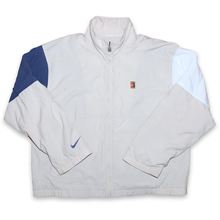Vintage Nike Tennis Track Jacket Large - Double Double Vintage