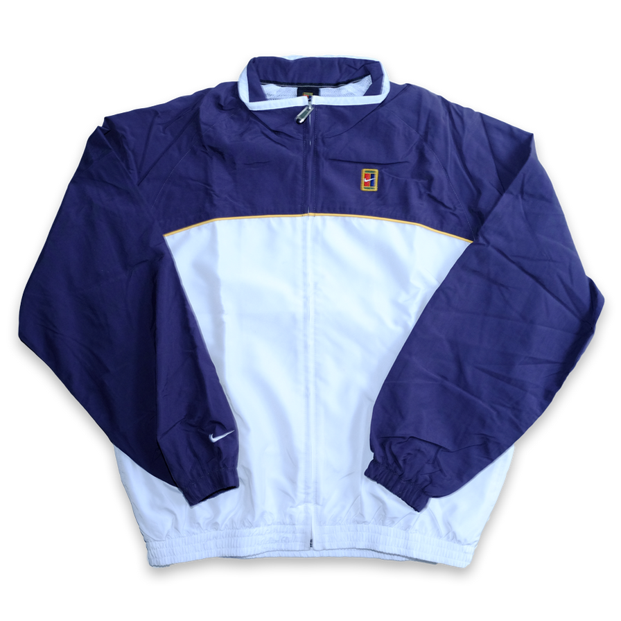 Vintage Nike Tennis Trackjacket Medium - Double Double Vintage