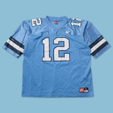 Vintage Nike UNC Football Jersey XLarge