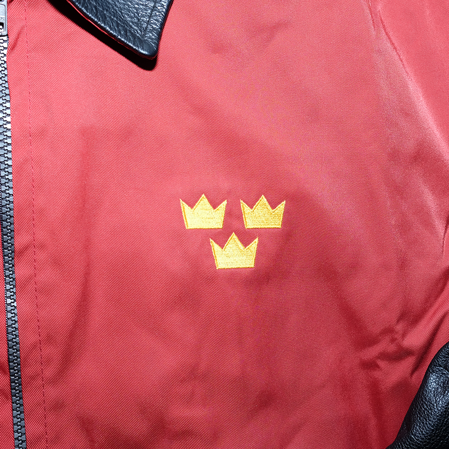 Rare Vintage Nike Leather Coach Jacket XLarge - Double Double Vintage