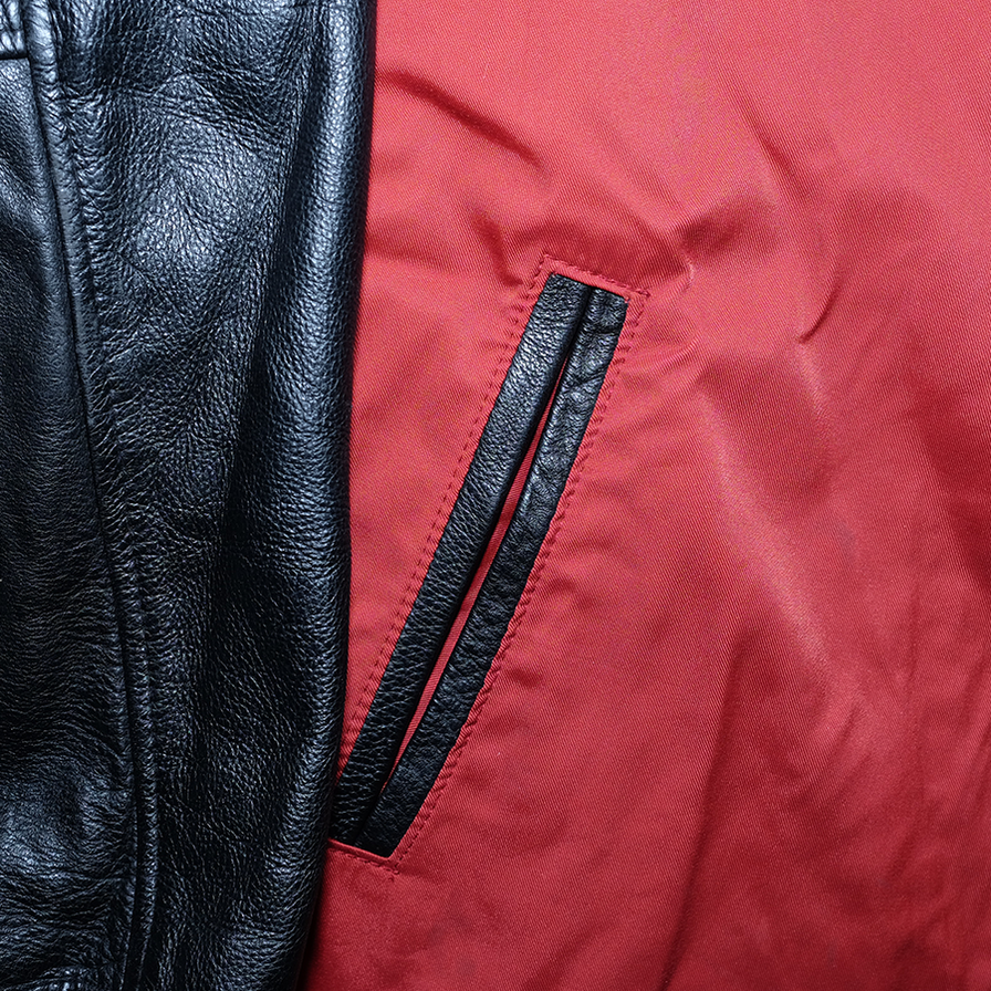 Rare Vintage Nike Leather Coach Jacket XLarge - Double Double Vintage