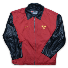 Rare Vintage Nike Leather Coach Jacket XLarge - Double Double Vintage