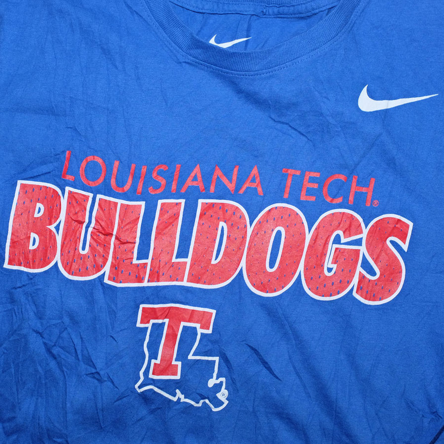 Vintage Nike Louisiana Tech Bulldogs Longsleeve Small - Double Double Vintage