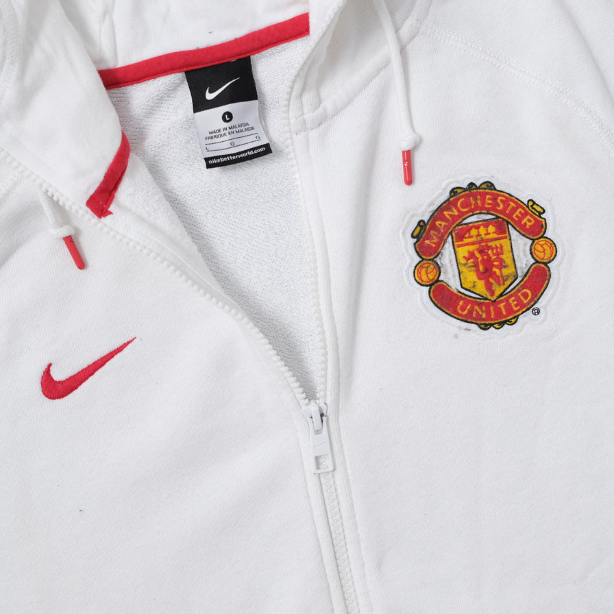Nike Manchester United Zip Hoody Large | Double Double Vintage
