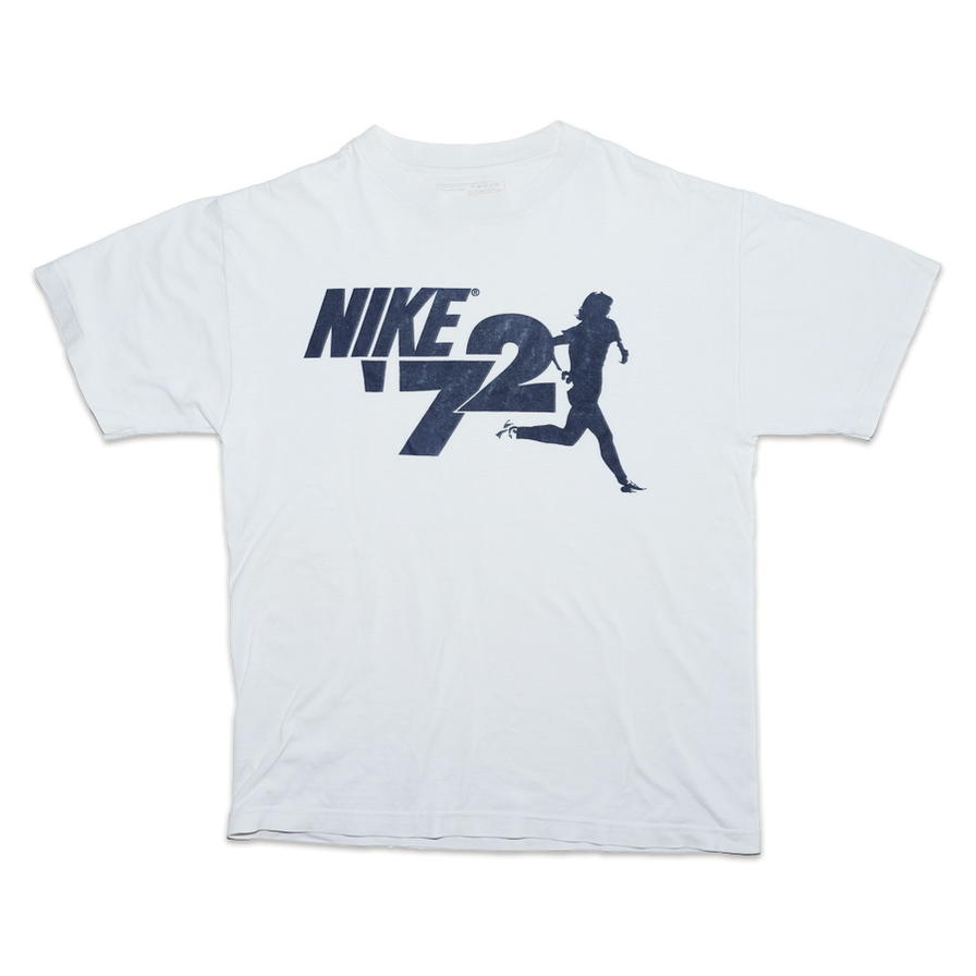 Vintage Nike Marathon 72 T Shirt Medium Double Double Vintage