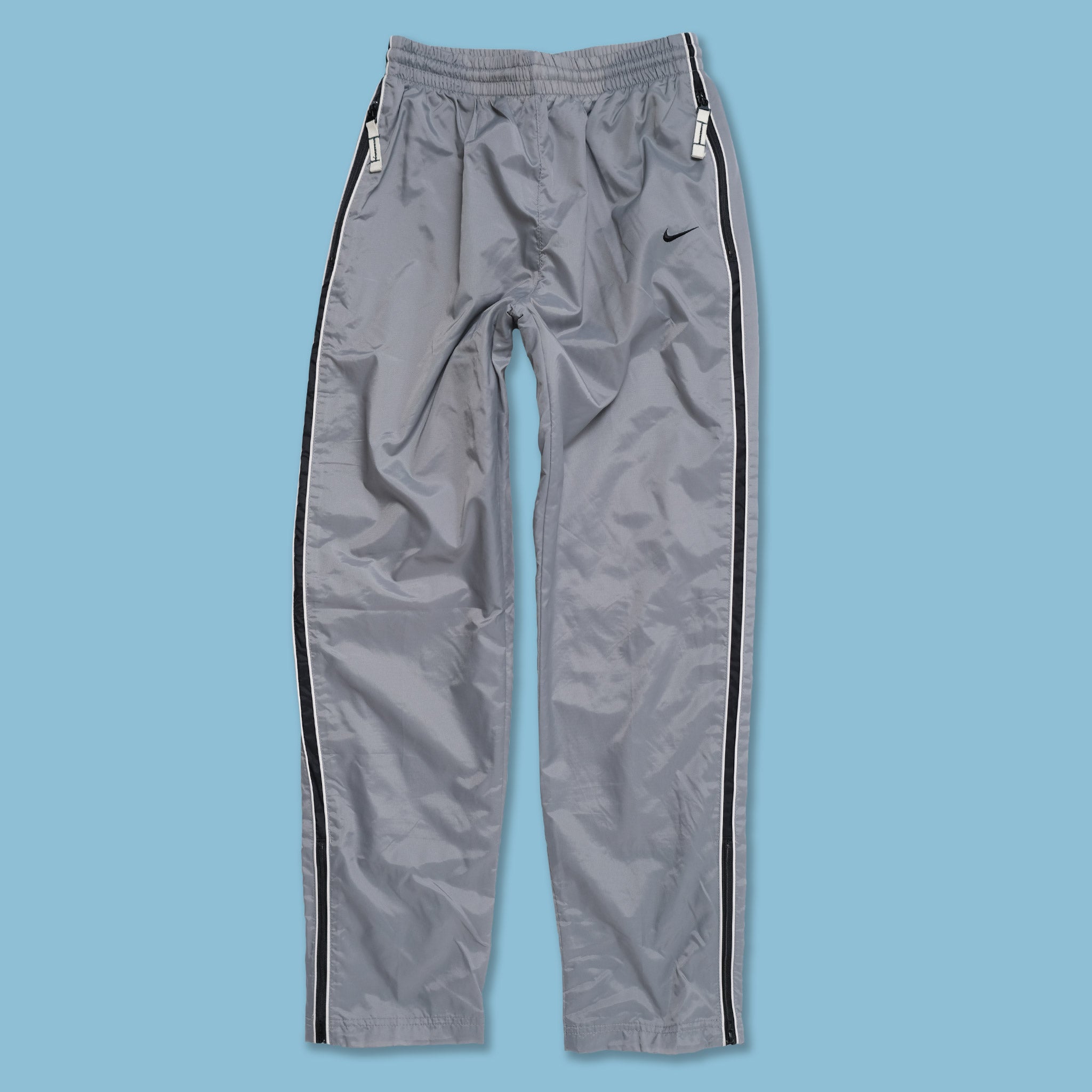 Nike vintage grey track pants small logo 2000s cargo – Refitted
