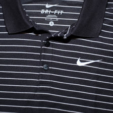 Nike Striped Polo Shirt Small - Double Double Vintage