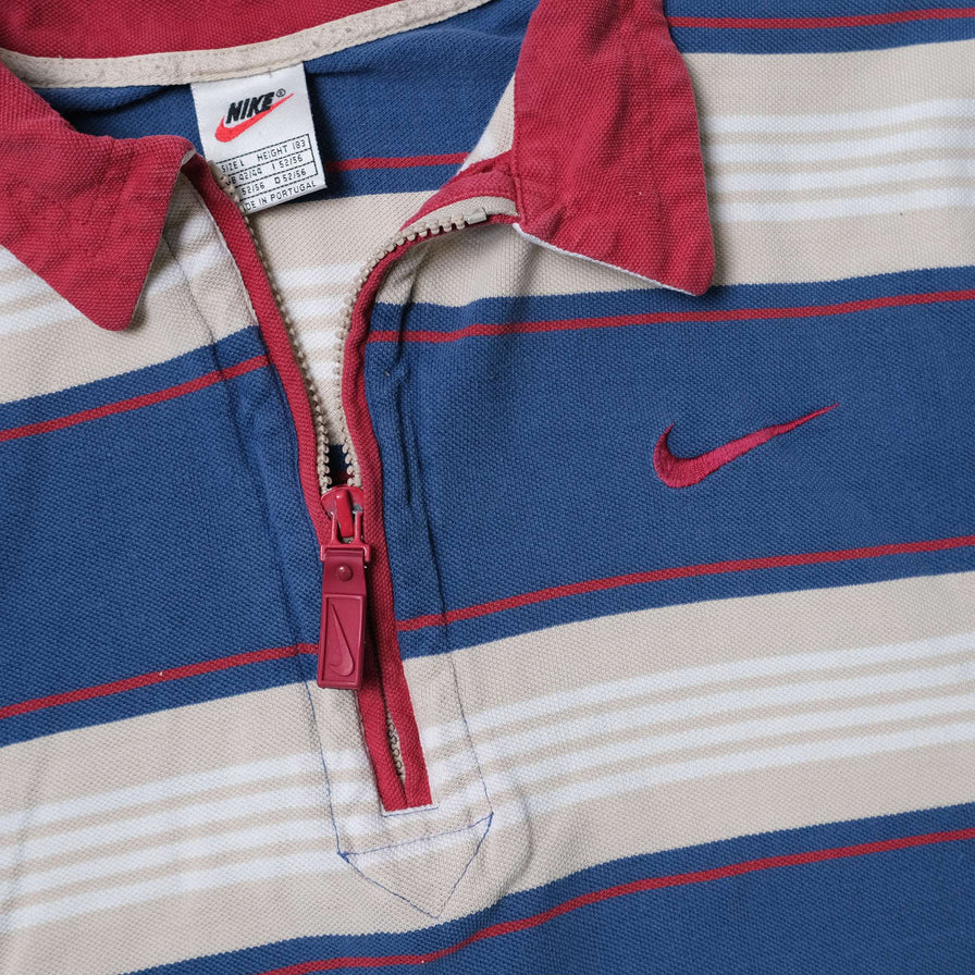 Vintage Nike Zip Polo Large