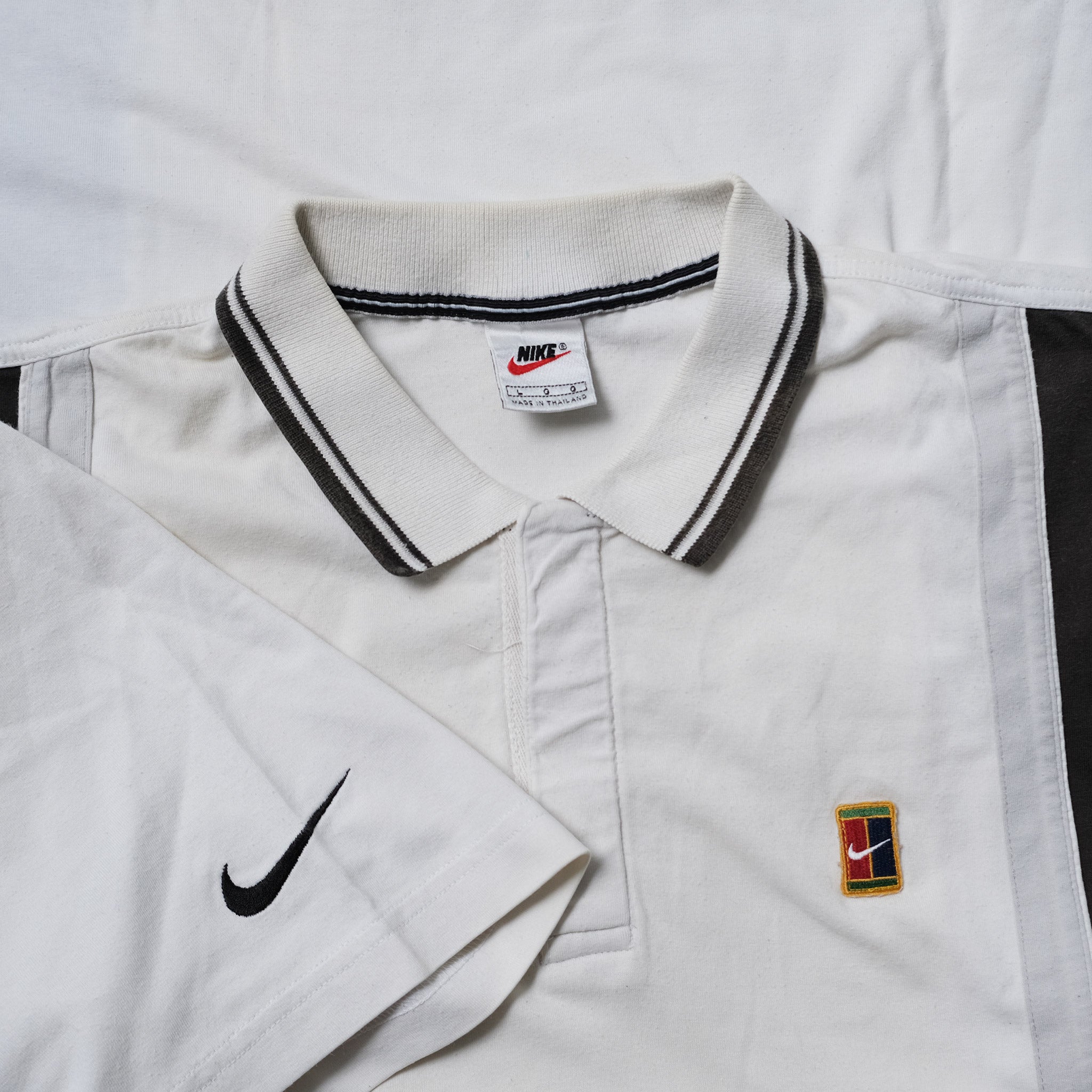 【NIKE】vintage polo Vintage - Nike Challenge Court Tennis - Quarter Zip Polo Shirt
