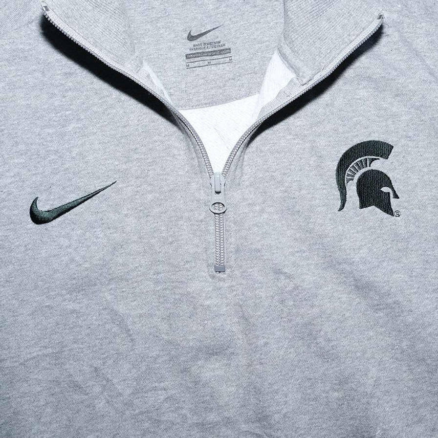 Nike Michigan State Trojans Q-Zip Sweater Large