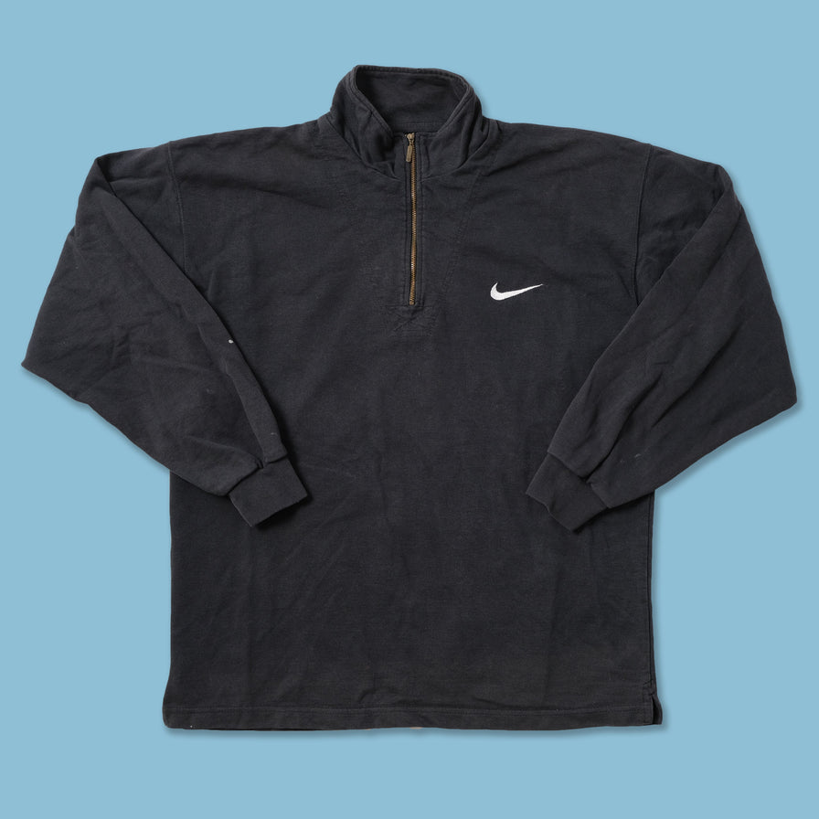 Vintage Nike Mini Swoosh Q-Zip Sweater Medium / Large