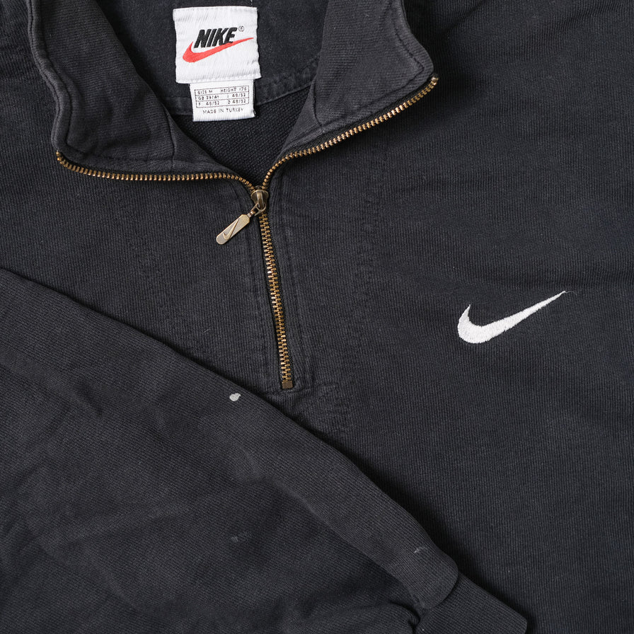 Vintage Nike Mini Swoosh Q-Zip Sweater Medium / Large