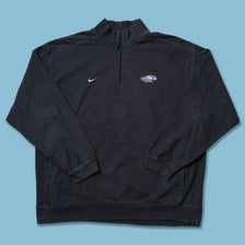 Vintage Nike Baltimore Raves Q-Zip Sweater XLarge / XXL