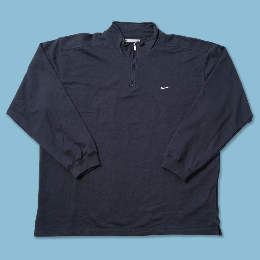 Vintage Deadstock Nike Mini Swoosh Q-Zip Sweater XLarge