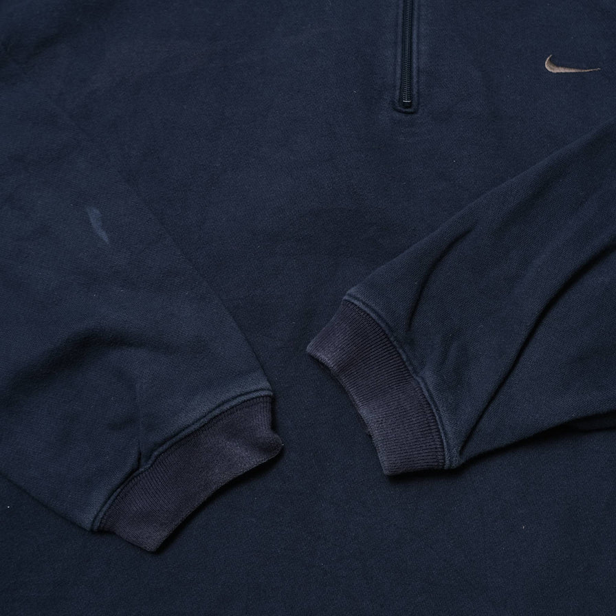 Vintage Nike Mini Swoosh Q-Zip Sweater Large / XLarge