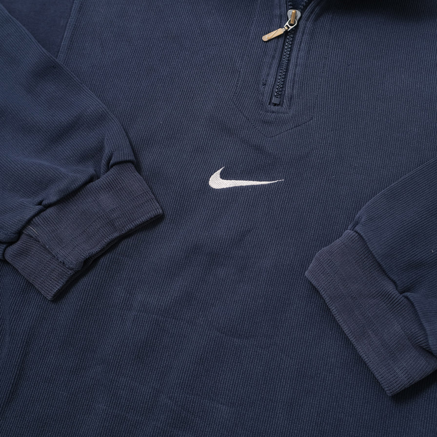 Nike quarter zip jumper grey 2025 vintage