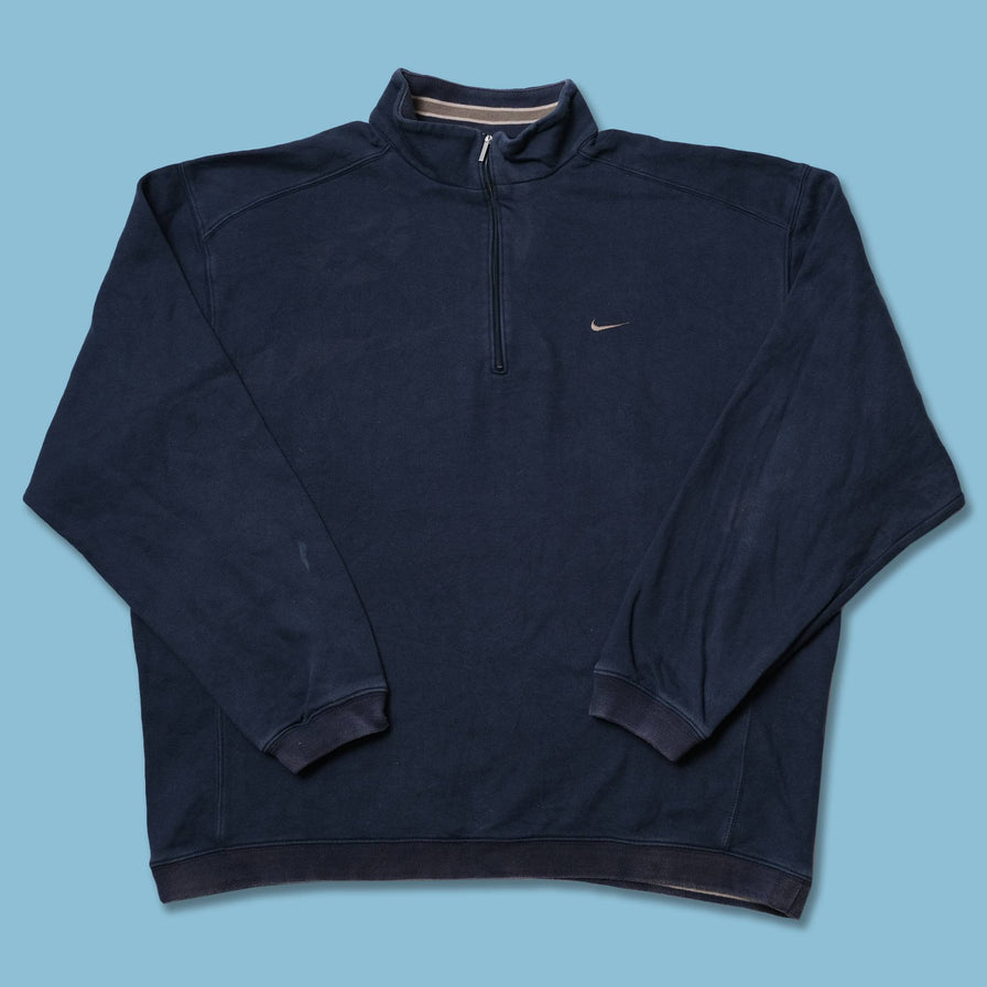 Vintage Nike Mini Swoosh Q-Zip Sweater Large / XLarge