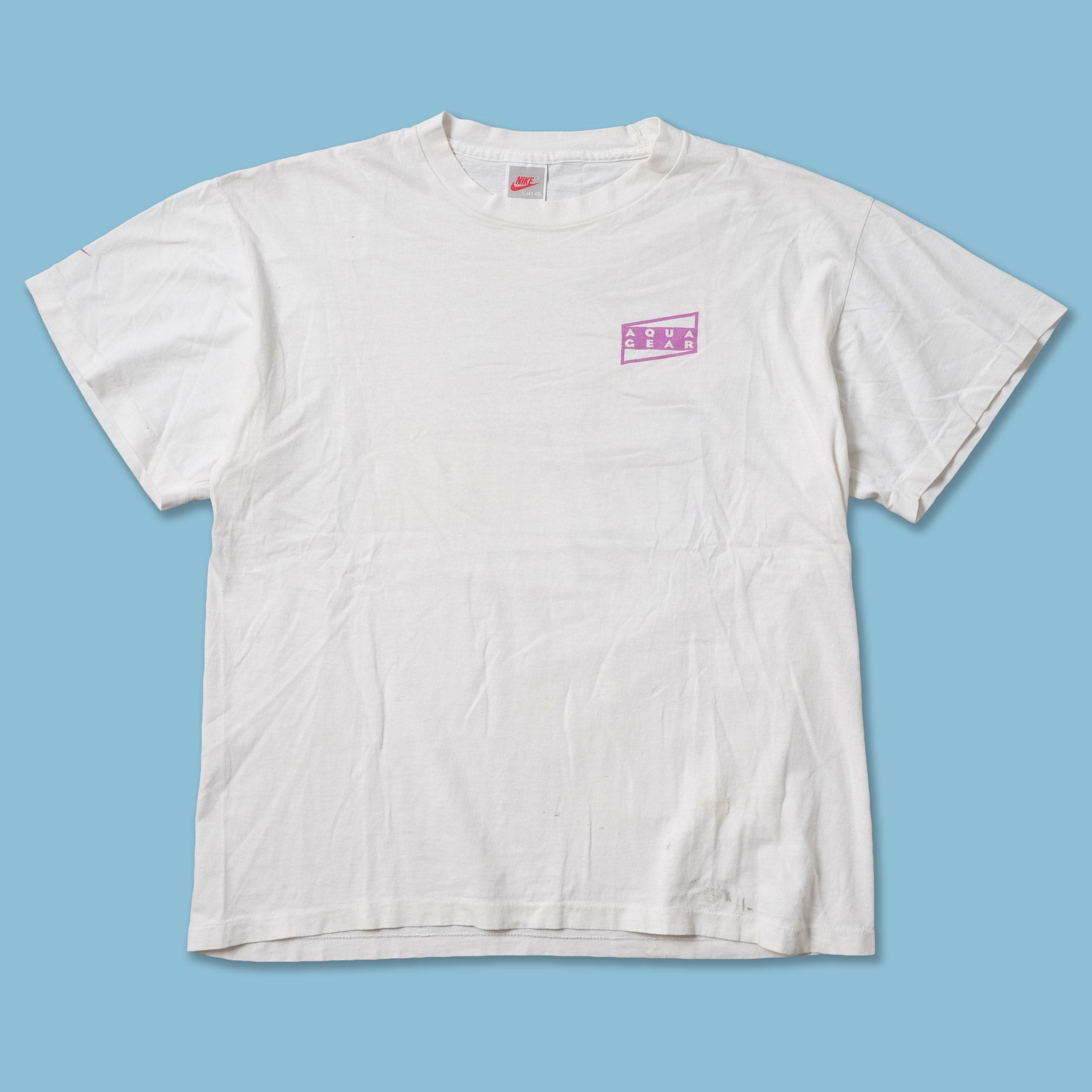 Vintage Nike Aqua Gear T-Shirt Medium / Large | Double