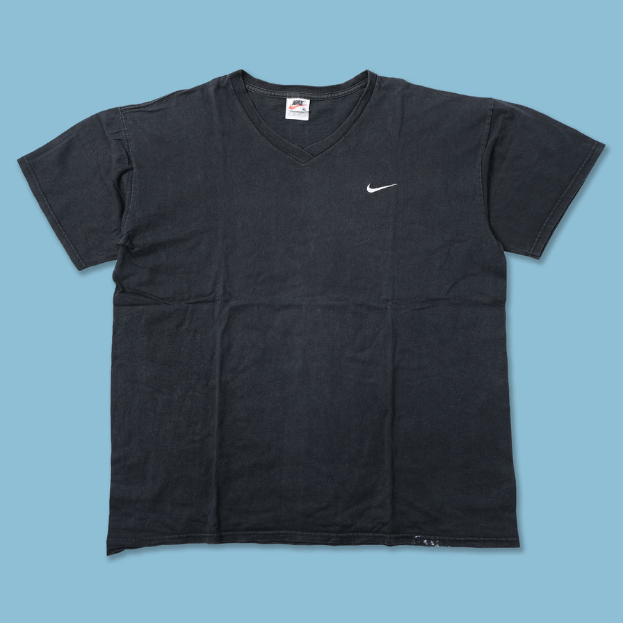 Vintage Nike Mini Swoosh V-Neck T-Shirt XLarge