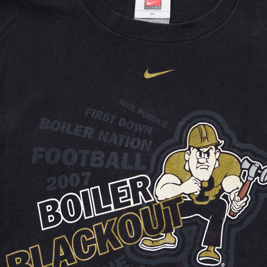 Vintage Nike Boiler Blackout T-Shirt Medium
