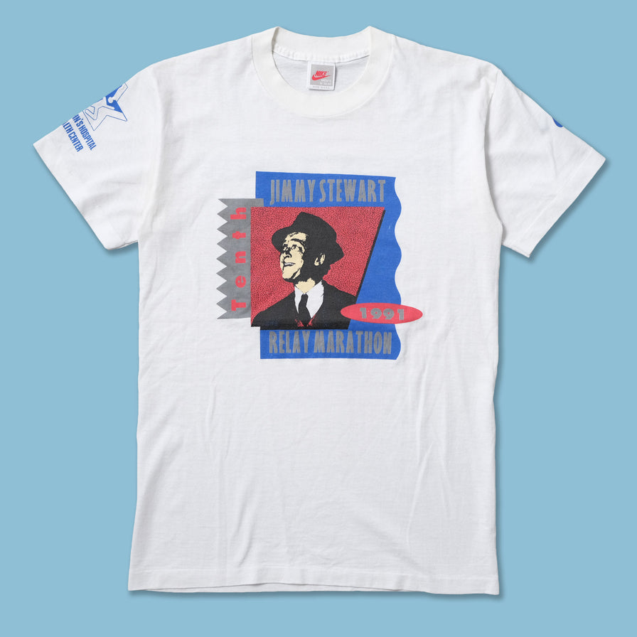 Vintage 1991 Jimmy Stewart Relay Marathon T-Shirt Medium