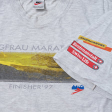 Vintage 1997 Nike Jungfrau Marathon T-Shirt Medium