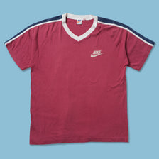 Vintage 80s Nike V-Neck T-Shirt Large