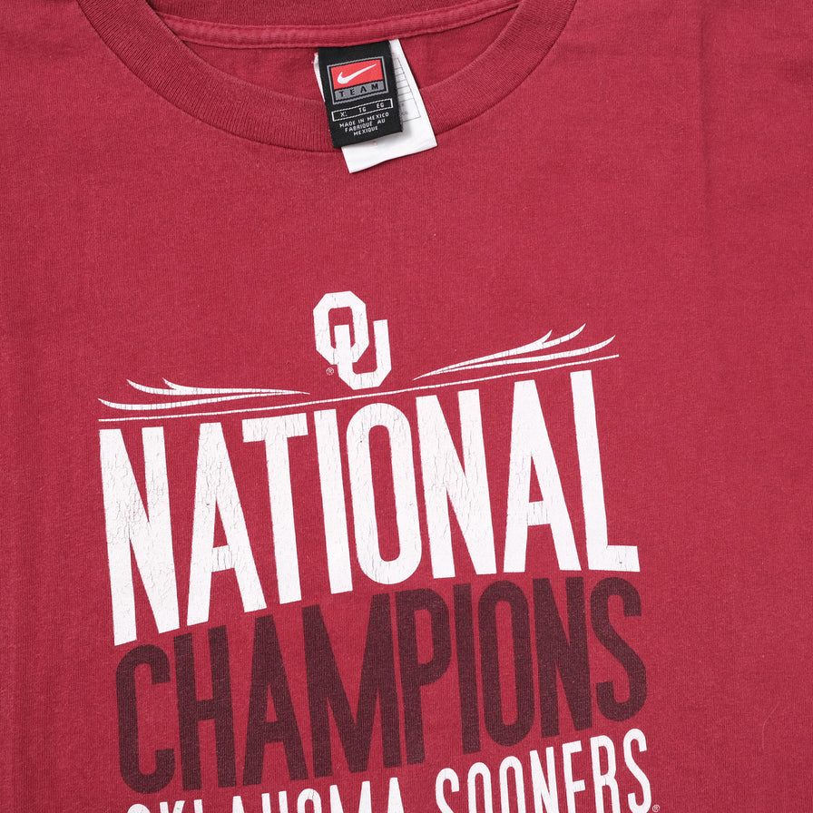 Vintage 2000 Nike Oklahoma Sooners T-Shirt XLarge