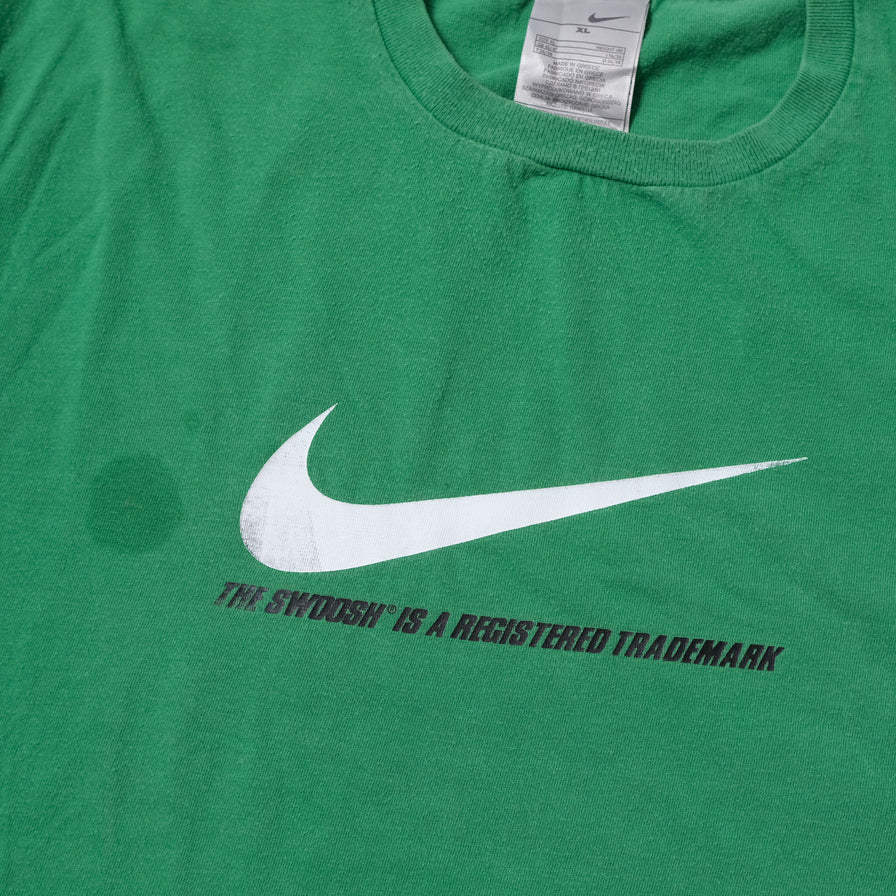 Vintage Nike Big Swoosh T-Shirt Large / XLarge