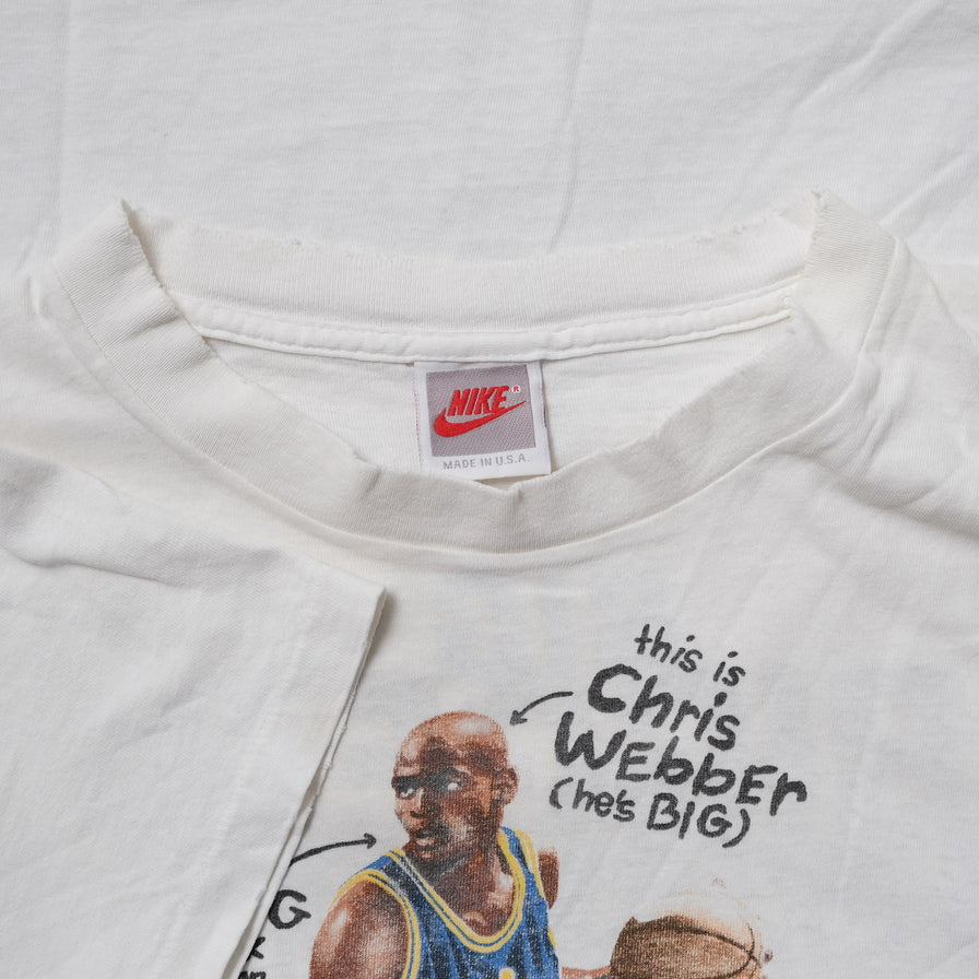 Vintage Nike Chris Webber Women's T-Shirt Small / Medium