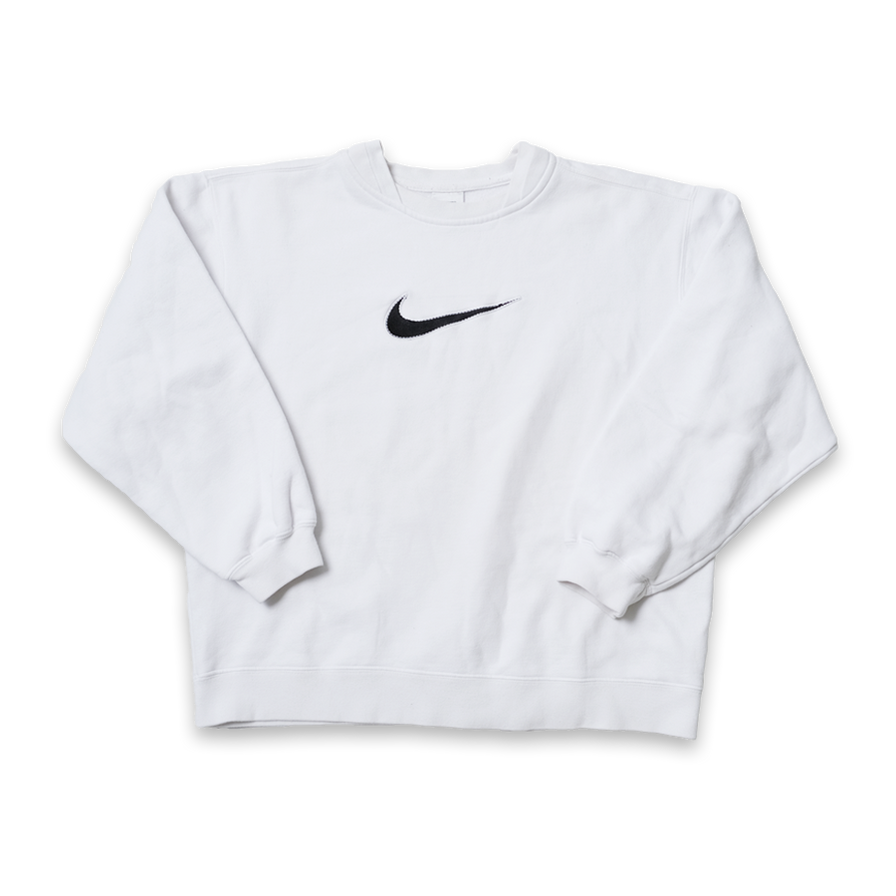 Vintage Nike Swoosh Sweater Kids Medium